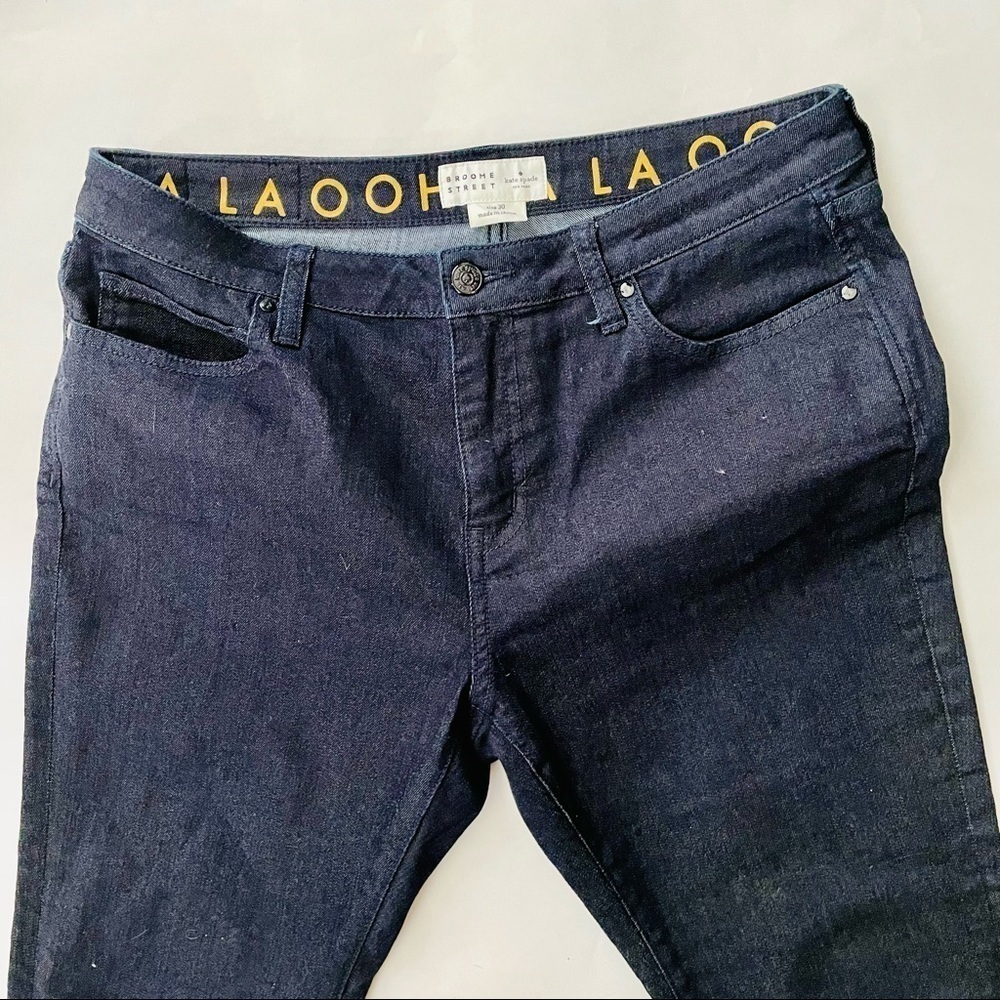 Kate Spade Brooke Street Skinny Jeans Dark Wash Denim 30 - Picture 4 of 8